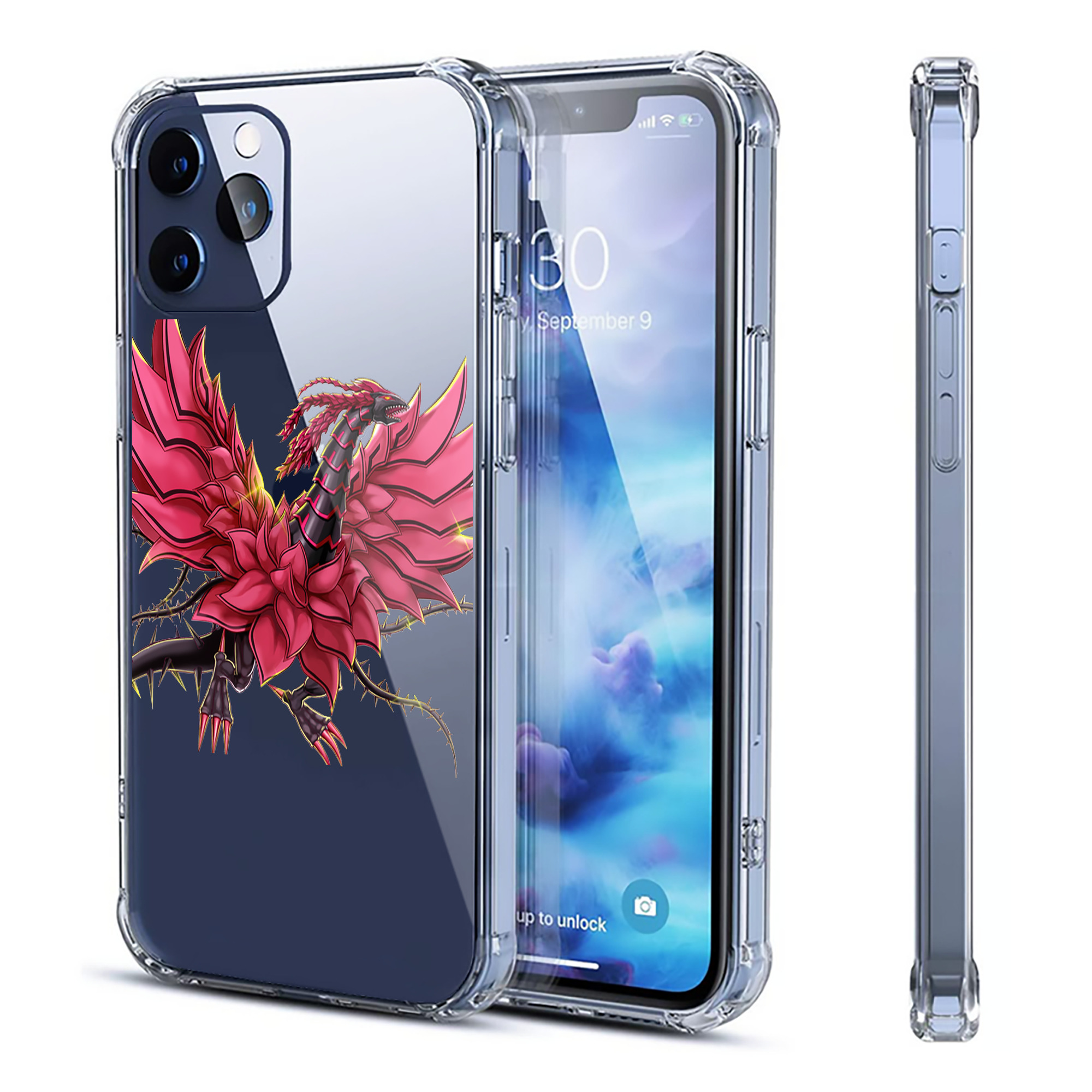 （画像用） 遊☆戯☆王 Yu-Gi-Oh! 【iPhone 12シリーズ対応】透明スマホケース（クリアソフトケース）
